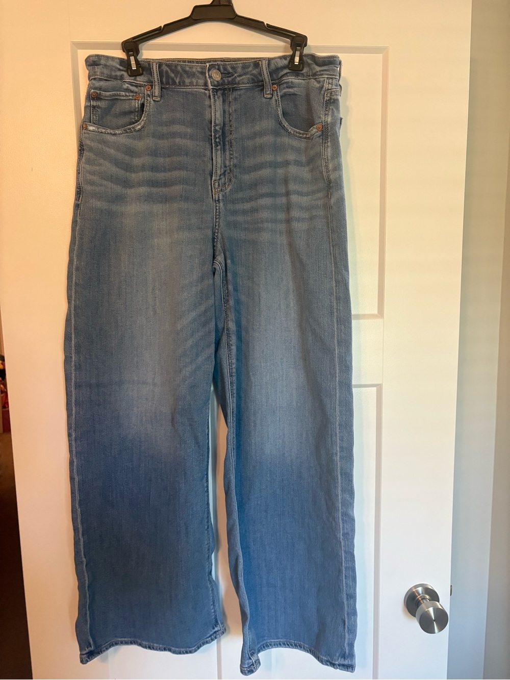 American Eagle Outfitters Light Blue Wide Leg Jeans